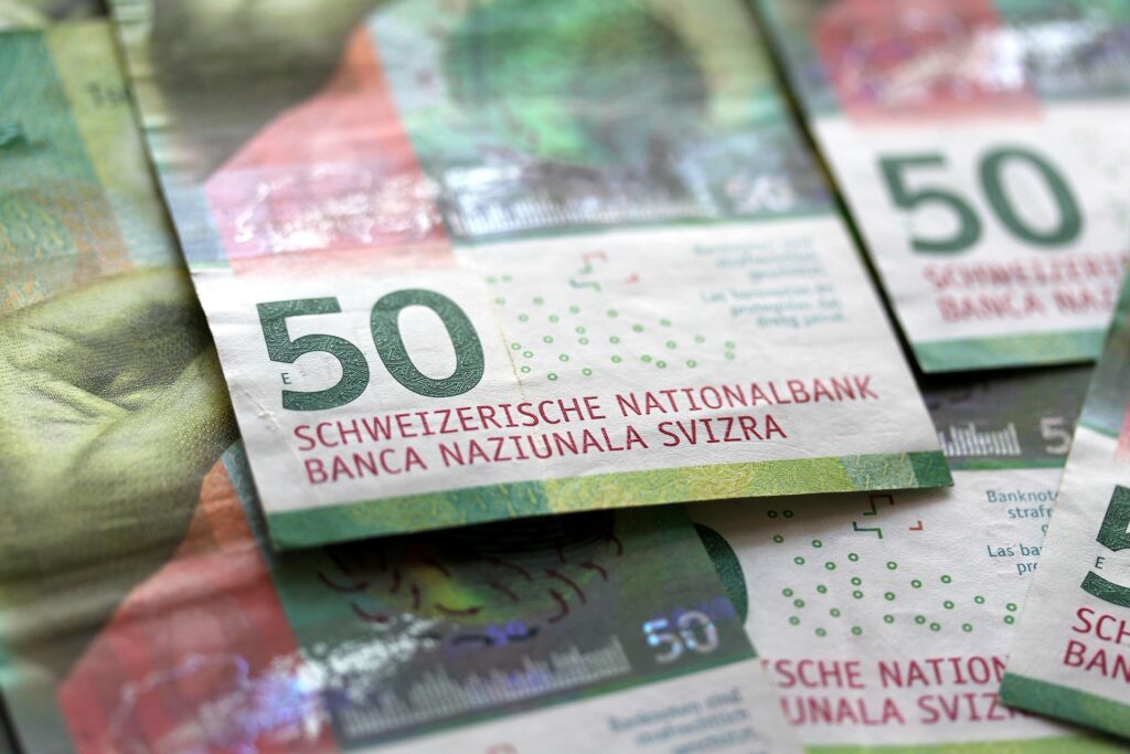 banknoty franka szwajcarskiego